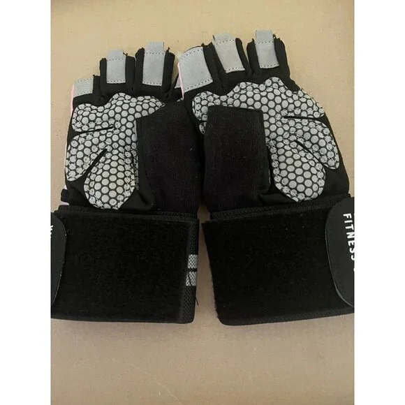 Women’s Pink Simari Fitness Gloves Small Workout Training Wrist Support - Picture 3 of 4